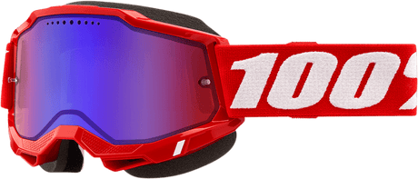 Accuri 2 Snow Goggles - Red - Red/Blue Mirror - Electrek Moto