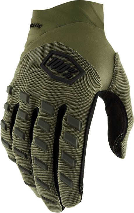 Airmatic Gloves - Green - Medium - Electrek Moto