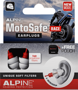 ALPINE HEARING PROTECTION MotoSafe Earplugs - Race - 6 Pack 111.23.111 - Electrek Moto