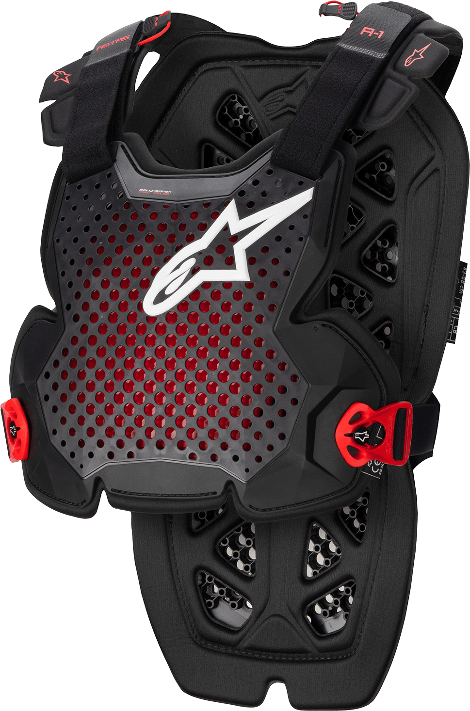 ALPINESTARS A-1 Pro Chest Protector - Black/Red - XL/2XL 67001231431XL2X - Electrek Moto