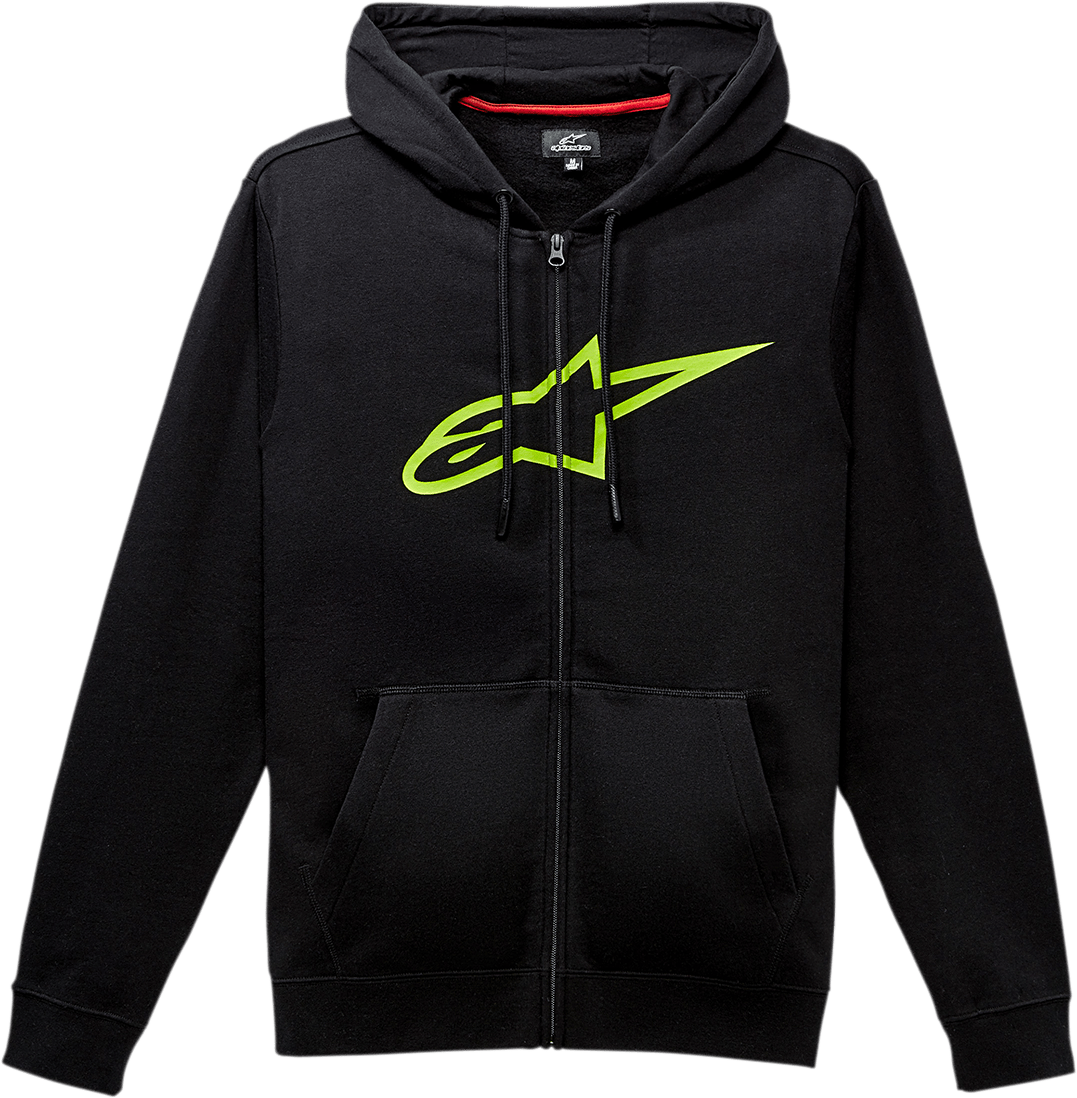 ALPINESTARS Ageless 2 Zip Hoodie - Black/Green - 2XL 10385305210602X - Electrek Moto