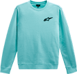 ALPINESTARS Ageless Crew Fleece - Aqua - Large 1232510207206L - Electrek Moto