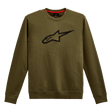 ALPINESTARS Ageless Crew Fleece - Military/Black - Medium 1212513226910M - Electrek Moto