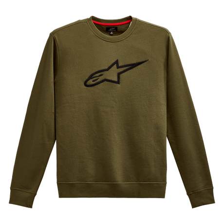 ALPINESTARS Ageless Crew Fleece - Military/Black - Medium 1212513226910M - Electrek Moto