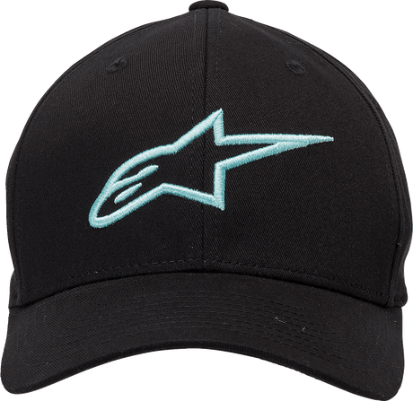 ALPINESTARS Ageless Curve Hat - Black/Light Aqua - Small/Medium 1017810101177SM - Electrek Moto