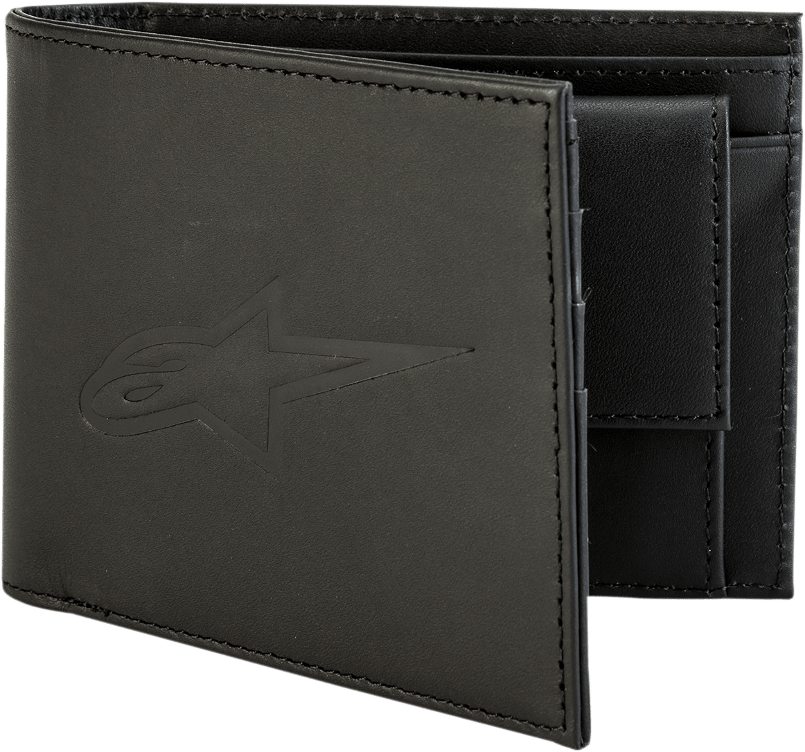 ALPINESTARS Ageless Leather Wallet - Black 10199210010 - Electrek Moto