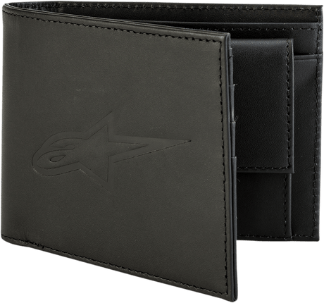 ALPINESTARS Ageless Leather Wallet - Black 10199210010 - Electrek Moto
