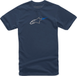 ALPINESTARS Ageless Rake T-Shirt - Navy - Large 12137253070L - Electrek Moto