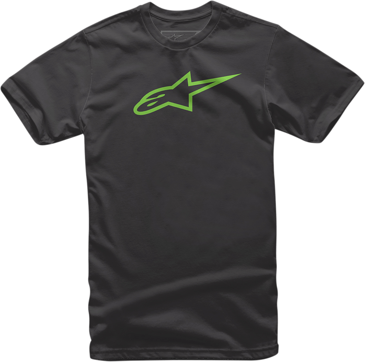 ALPINESTARS Ageless T-Shirt - Black/Green - 2XL 10327203010602X - Electrek Moto