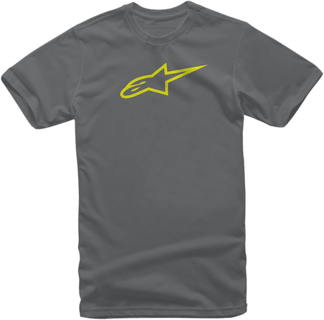 ALPINESTARS Ageless T-Shirt - Charcoal/Hi Vis Yellow - Large 1032720301855L - Electrek Moto