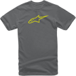 ALPINESTARS Ageless T-Shirt - Charcoal/Hi Vis Yellow - XL 1032720301855XL - Electrek Moto