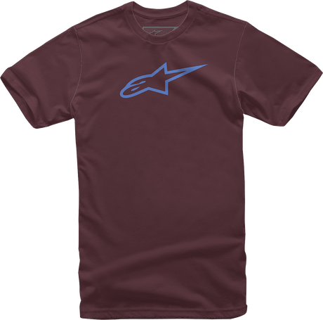 ALPINESTARS Ageless T-Shirt - Maroon/Blue - Large 1032-720308370L - Electrek Moto