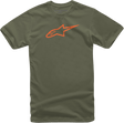 ALPINESTARS Ageless T-Shirt - Military/Orange - 2XL 10327203069402X - Electrek Moto