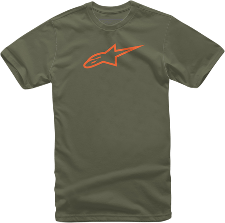 ALPINESTARS Ageless T-Shirt - Military/Orange - Large 1032720306940L - Electrek Moto