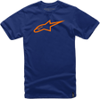 ALPINESTARS Ageless T-Shirt - Navy/Orange - Large 1032720307032L - Electrek Moto