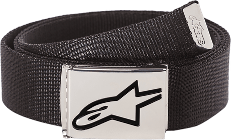 ALPINESTARS Ageless Web Belt - Black/Chrome 1019-93300-1187 - Electrek Moto
