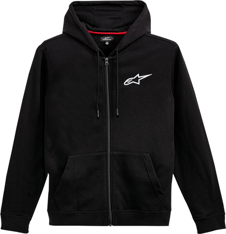 ALPINESTARS Ageless Zip Hoodie - Black/White - Large 1212-536001020L - Electrek Moto