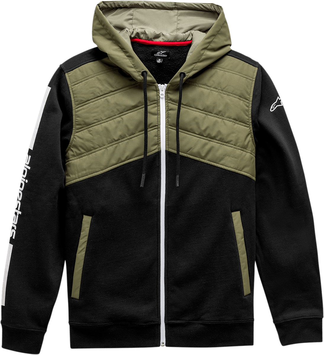 ALPINESTARS Alltime Hybrid Jacket - Black/Olive - 2XL 12111100210672X - Electrek Moto