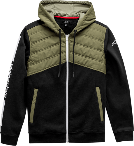 ALPINESTARS Alltime Hybrid Jacket - Black/Olive - 2XL 12111100210672X - Electrek Moto
