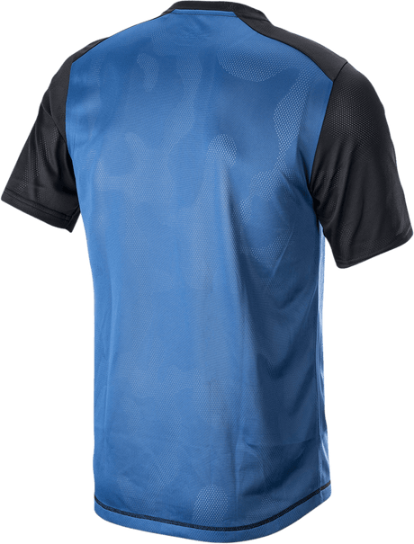 ALPINESTARS Alps 4.0 V2 Jersey - Short-Sleeve - Blue/Black/Silver - 2XL 1765922-7318-2X - Electrek Moto