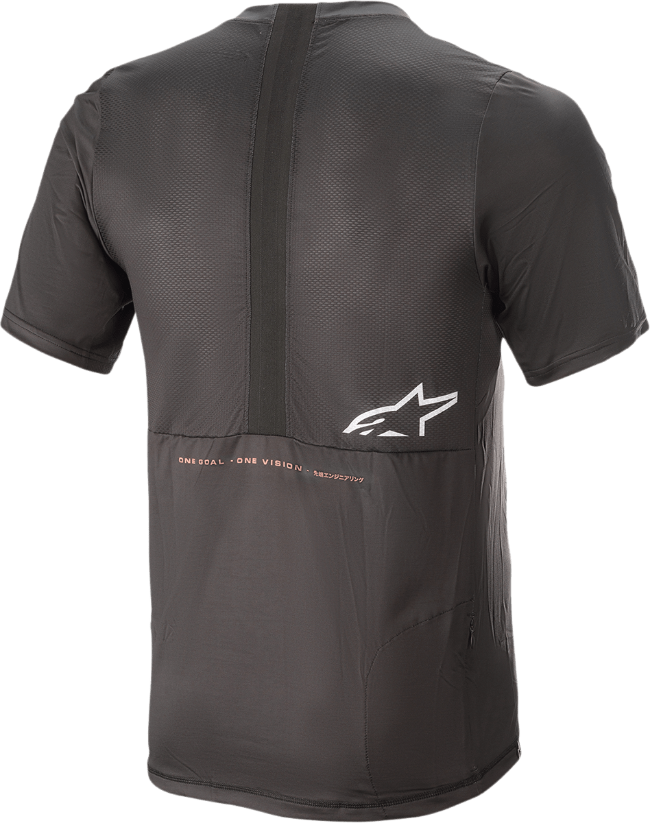 ALPINESTARS Alps 6.0 V2 Jersey - Short-Sleeve - Black/Coral - 2XL 1763921-1793-2X - Electrek Moto