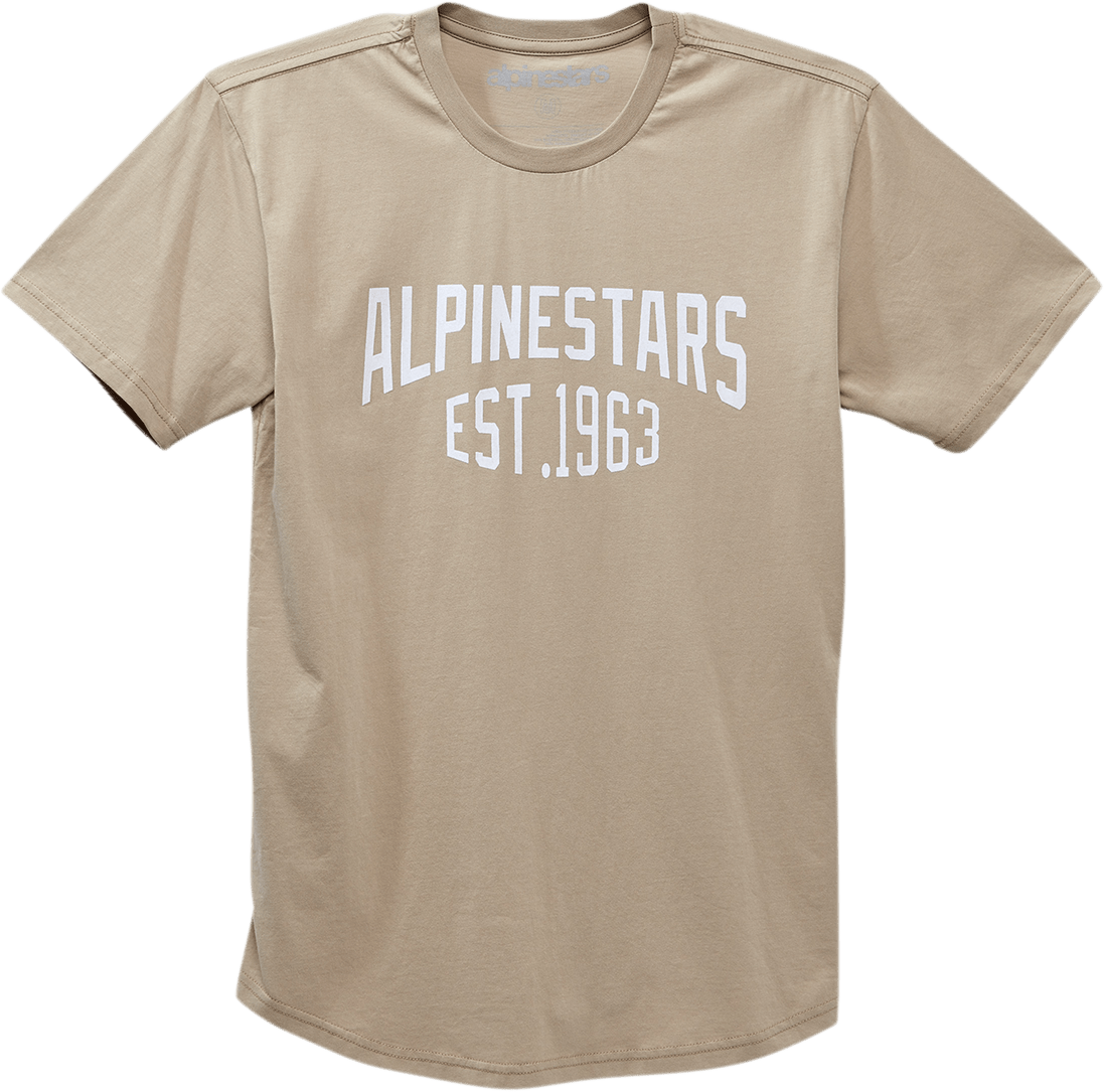 ALPINESTARS Arched Premium T-Shirt - Khaki - Large 12307150889L - Electrek Moto