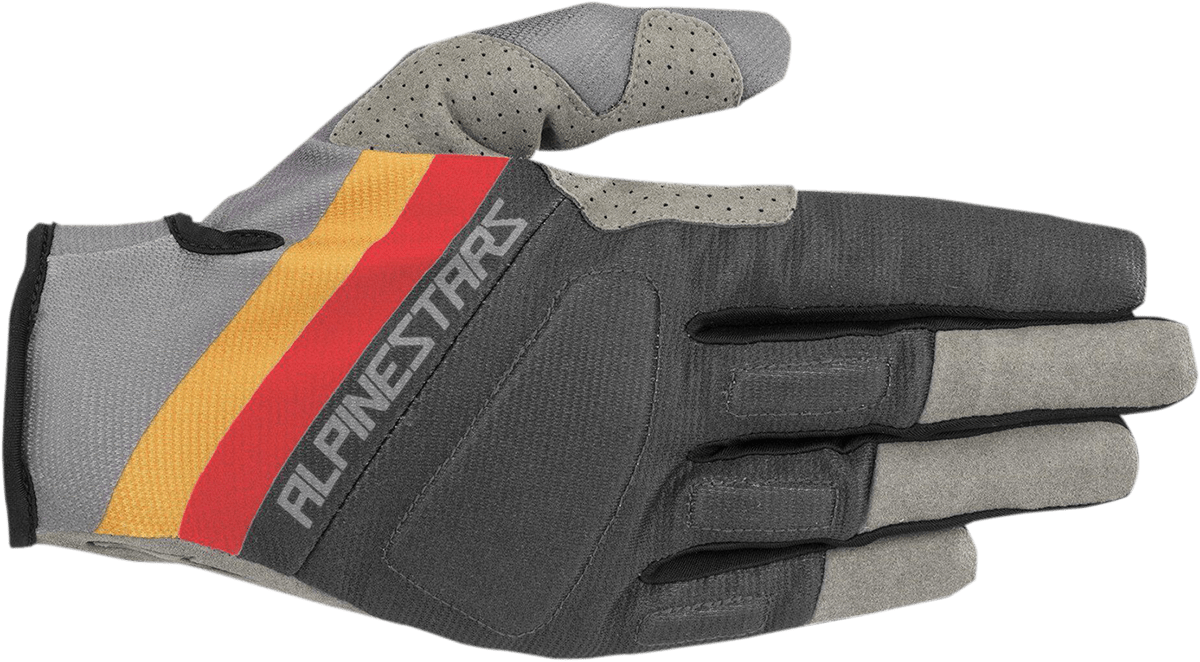 ALPINESTARS Aspen Pro Gloves - Gray/Brown/Red - Small 1564119-975-SM - Electrek Moto