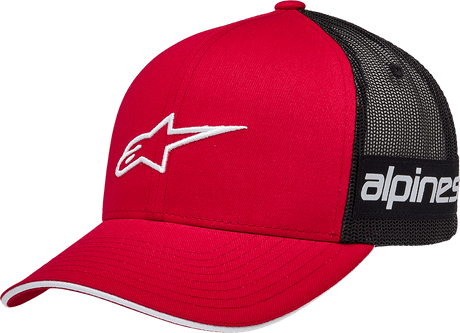ALPINESTARS Back Straight Hat - Black/Red - One Size 1212813403010OS - Electrek Moto