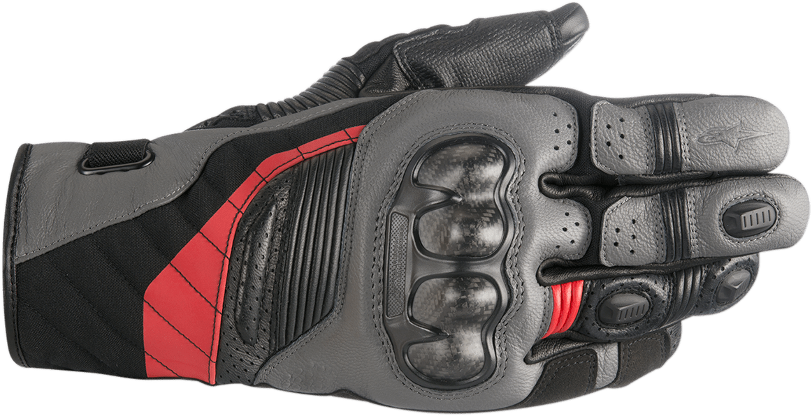 ALPINESTARS Belize Drystar? Gloves - Black/Gray/Red - 2XL 3526718-1036-2X - Electrek Moto