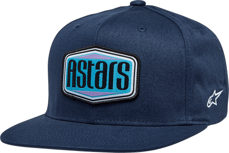 ALPINESTARS Belvedere Flat Bill Hat - Navy 1232-81050-70 - Electrek Moto