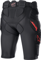 ALPINESTARS Bionic Pro Protection Shorts - Black/Red - 2XL 6507523-13-2X - Electrek Moto