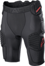 ALPINESTARS Bionic Pro Protection Shorts - Black/Red - 2XL 6507523-13-2X - Electrek Moto