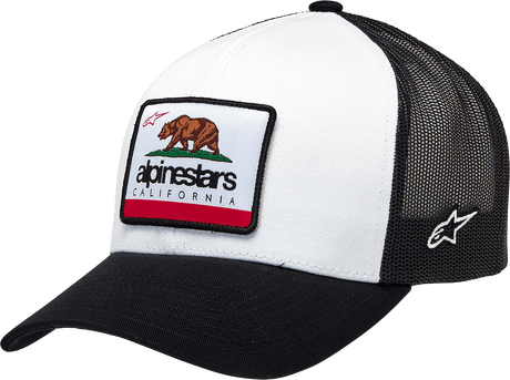 ALPINESTARS Cali 2.0 Hat - Black/White - One Size 12128105020OS - Electrek Moto