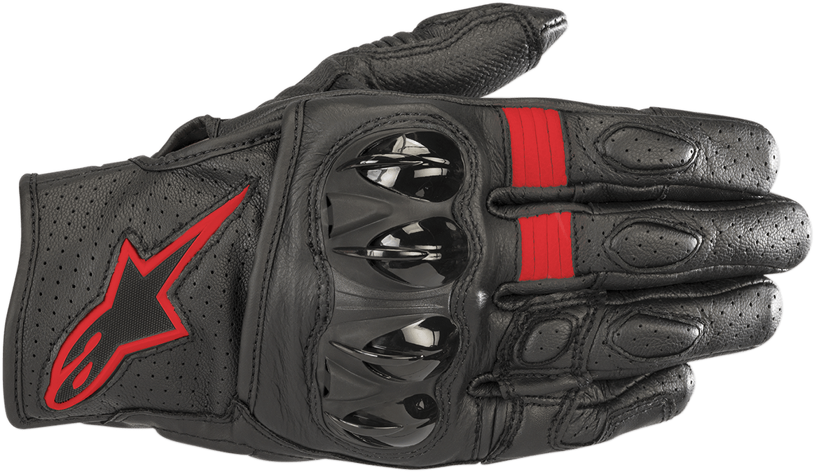 ALPINESTARS Celer V2 Gloves - Black/Red - 2XL 3567018-1030-2X - Electrek Moto