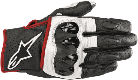 ALPINESTARS Celer V2 Gloves - Black/White/Red - 2XL 3567018-1231-2X - Electrek Moto