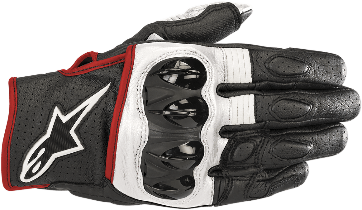 ALPINESTARS Celer V2 Gloves - Black/White/Red - 3XL 3567018-1231-3X - Electrek Moto