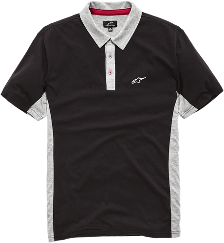 ALPINESTARS Champion Polo Shirt - Black/Gray - 2XL 12104150010282X - Electrek Moto