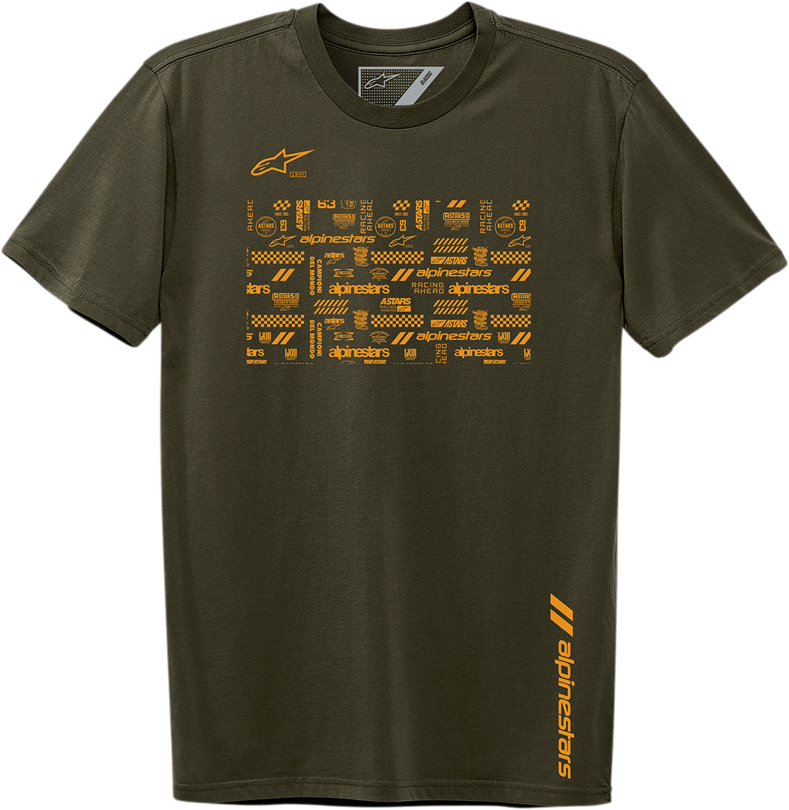 ALPINESTARS Chaotic T-Shirt - Military - Large 123072109690L - Electrek Moto