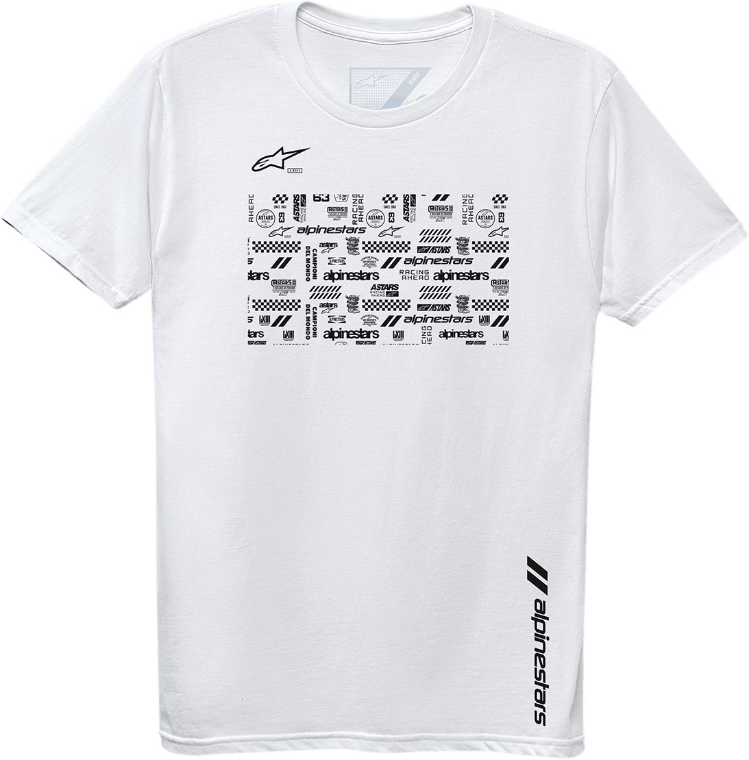 ALPINESTARS Chaotic T-Shirt - White - 2XL 123072109202X - Electrek Moto