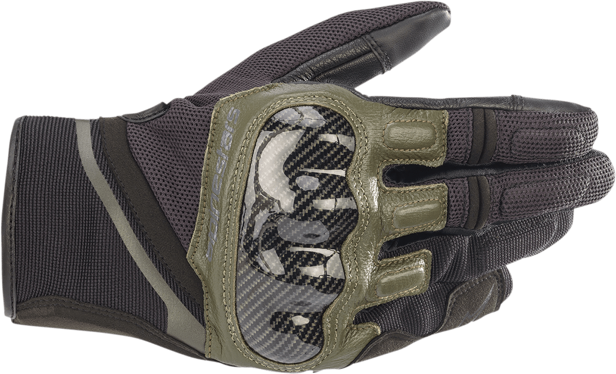 ALPINESTARS Chrome Gloves - Black/Green - 2XL 3568721-1681-2X - Electrek Moto