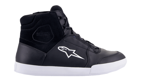 ALPINESTARS Chrome Shoes - Waterproof - Black/White - US 10 2543123-157-10 - Electrek Moto