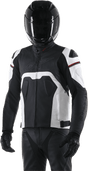ALPINESTARS Core Leather Jacket - Black/White - US 40 / EU 50 3101316 - 12 - 50 - Electrek Moto