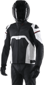 ALPINESTARS Core Leather Jacket - Black/White - US 48 / EU 58 3101316 - 12 - 58 - Electrek Moto