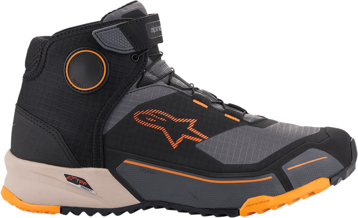 ALPINESTARS CR - X Drystar? Shoes - Black/Brown/Orange - US 10 26118201284 - 10 - Electrek Moto