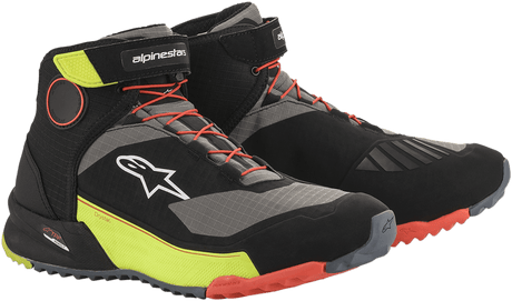 ALPINESTARS CR - X Drystar? Shoes - Black/Red/Yellow Fluorescent - US 10 2611820153810 - Electrek Moto