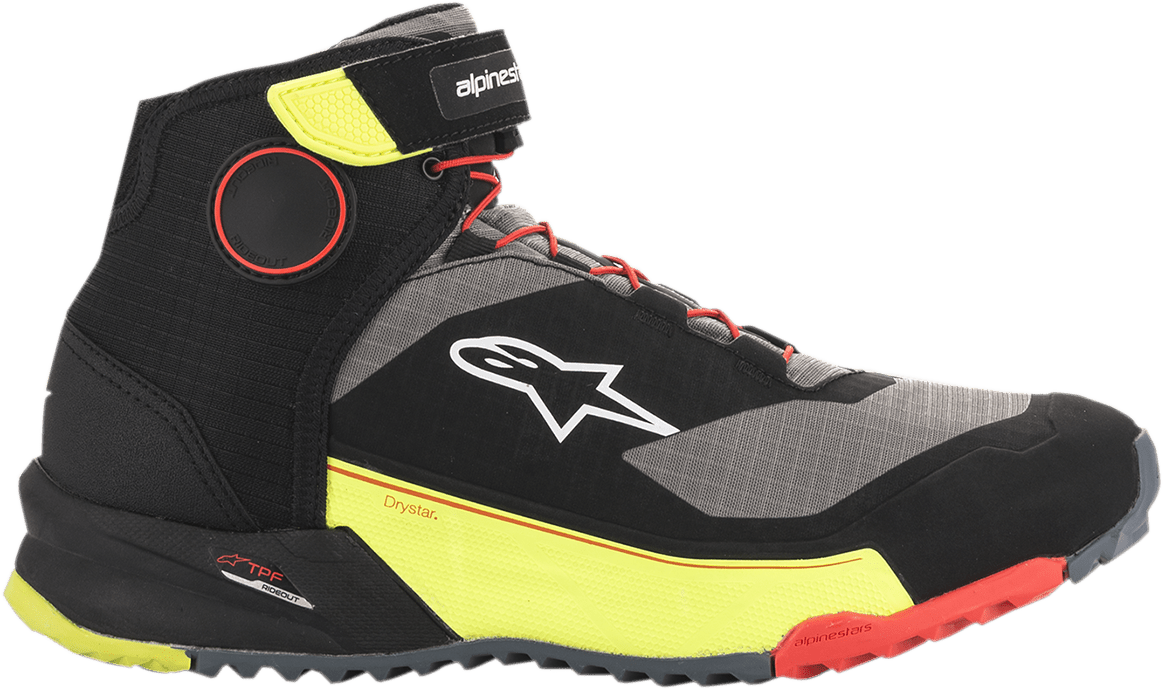 ALPINESTARS CR - X Drystar? Shoes - Black/Red/Yellow Fluorescent - US 10 2611820153810 - Electrek Moto