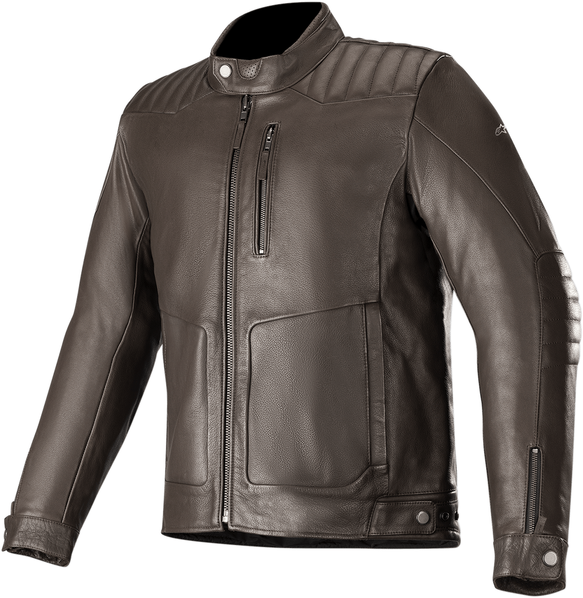 ALPINESTARS Crazy Eight Leather Jacket - Brown - 2XL 3107819 - 810 - XXL - Electrek Moto