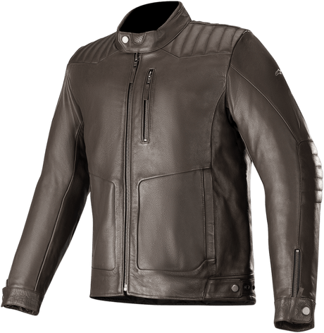 ALPINESTARS Crazy Eight Leather Jacket - Brown - 2XL 3107819 - 810 - XXL - Electrek Moto