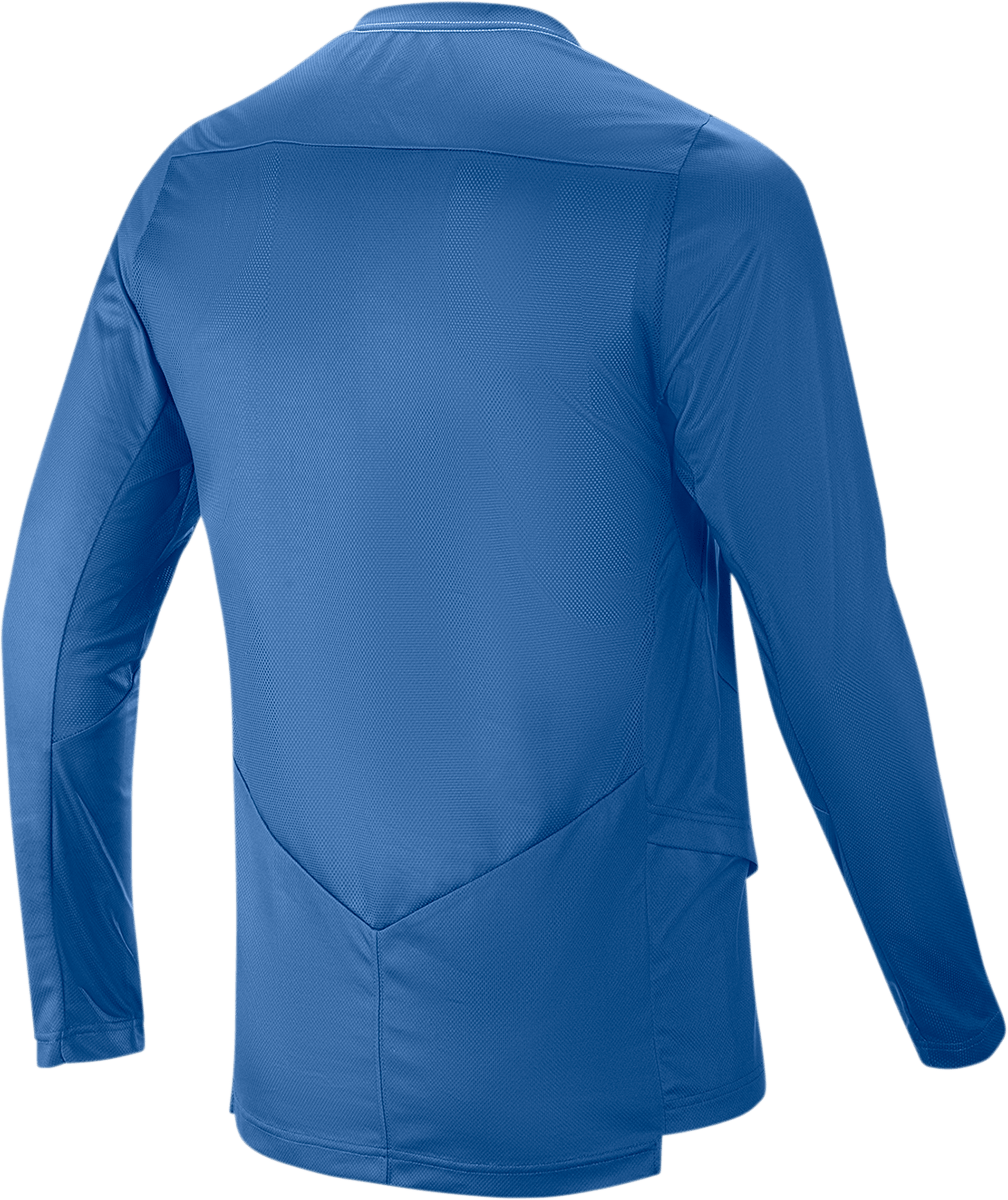 ALPINESTARS Drop 6.0 Jersey - Long - Sleeve - Blue - 2XL 1766420 - 7310 - 2X - Electrek Moto