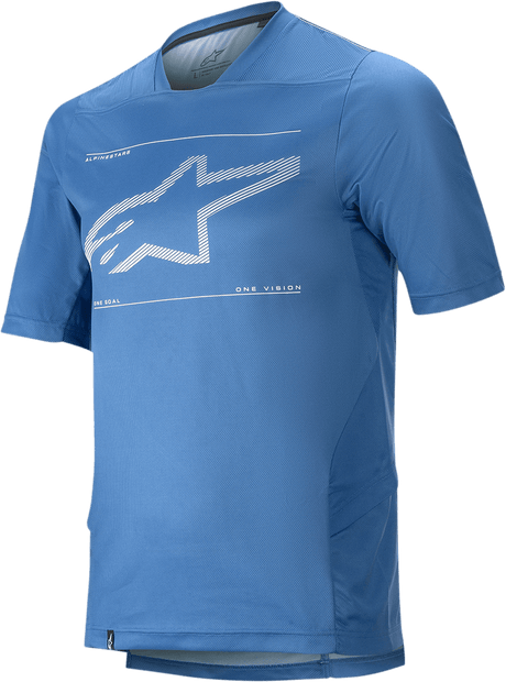 ALPINESTARS Drop 6.0 Jersey - Short - Sleeve - Blue - 2XL 1766320 - 7310 - 2X - Electrek Moto